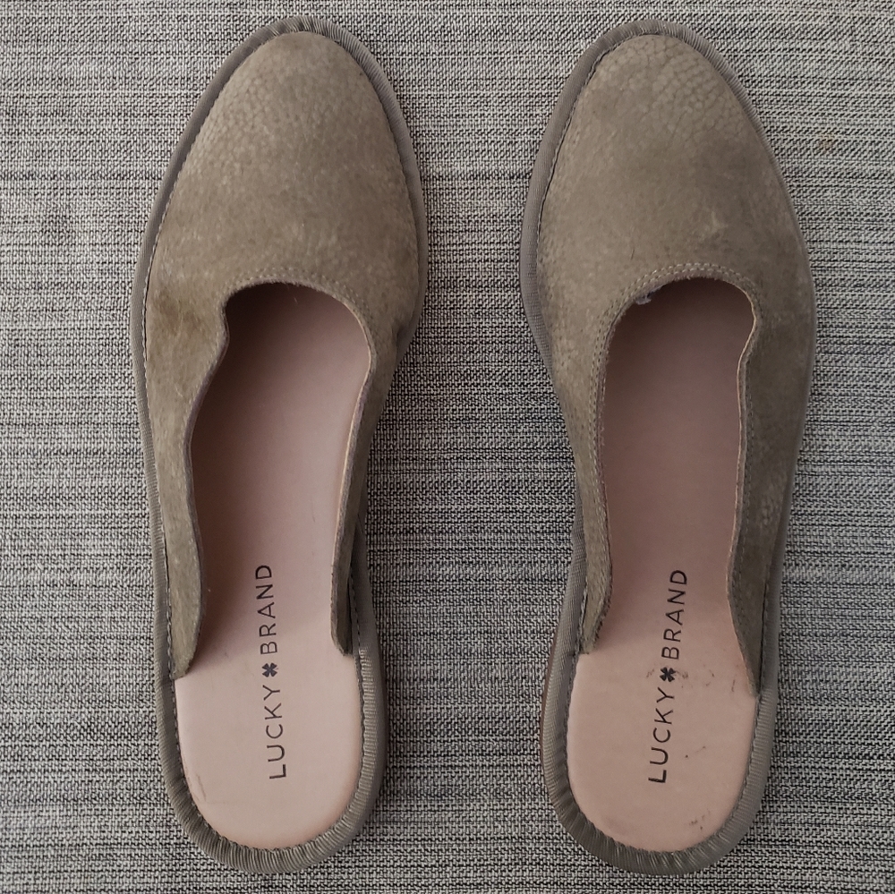 Lucky Brand Fossilzed Arvy slides - Picture 5 of 16